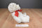 Russ Bianca White Bear Red Bow I Love You Plush