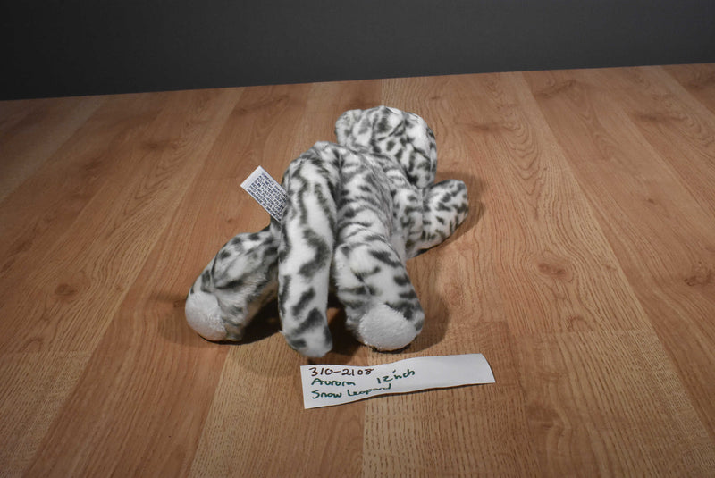 Aurora Snow Leopard Beanbag Plush