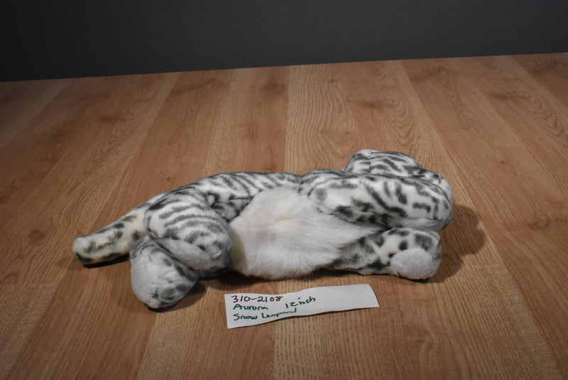 Aurora Snow Leopard Beanbag Plush