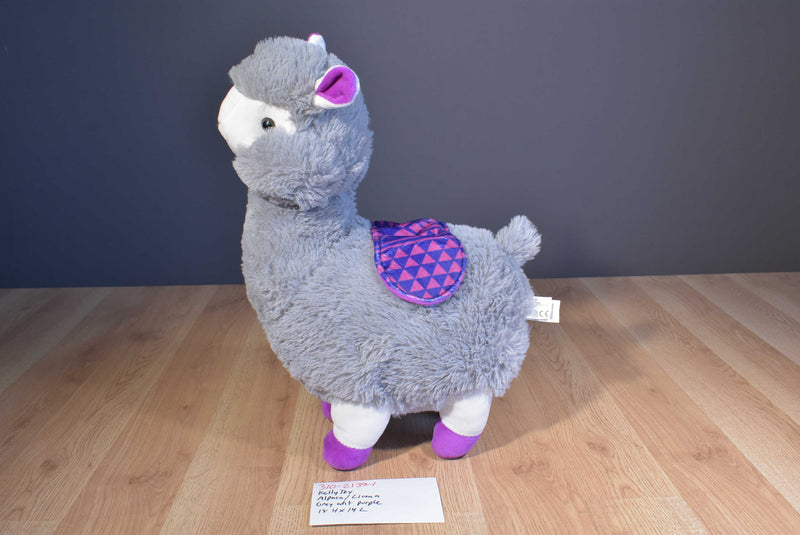Kellytoy Grey Alpaca Llama With Saddle 2018 Plush