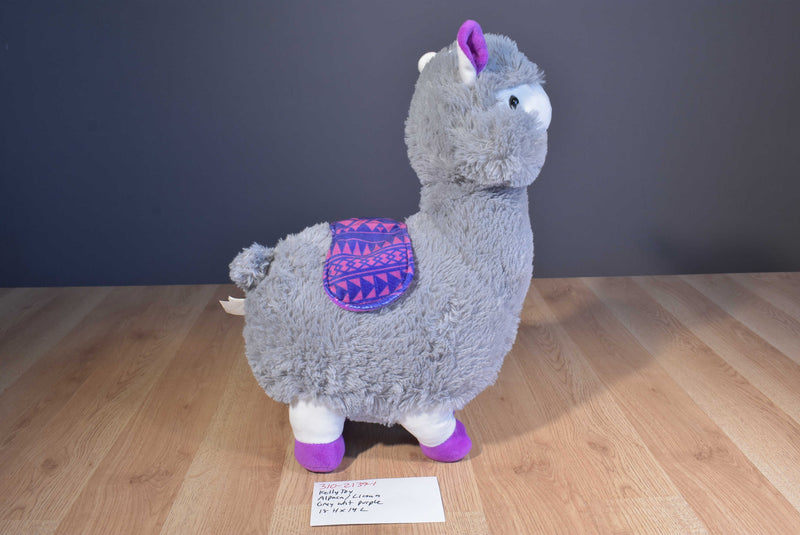 Kellytoy Grey Alpaca Llama With Saddle 2018 Plush