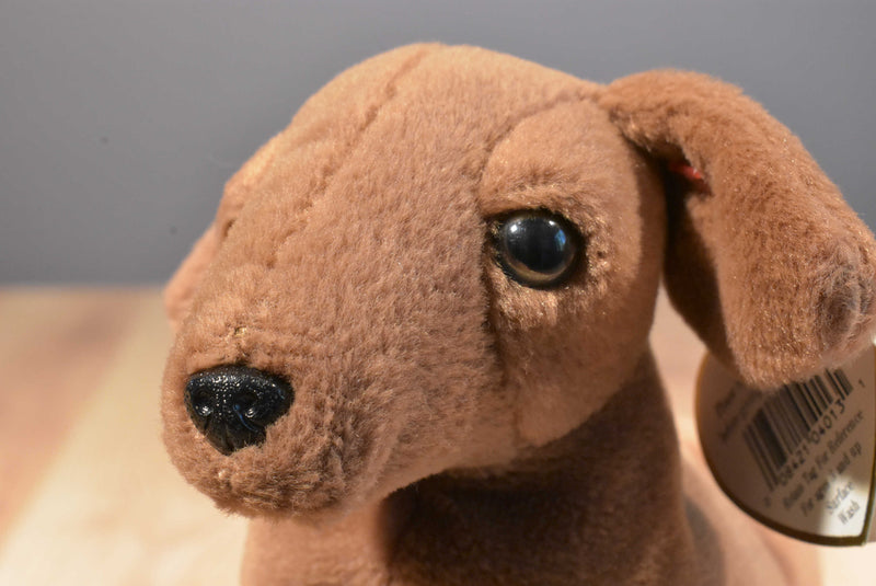 Ty Beanie Buddy 1999 and Baby 1995 Weenie Dachshund Beanbag Plushes