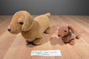 Ty Beanie Buddy 1999 and Baby 1995 Weenie Dachshund Beanbag Plushes