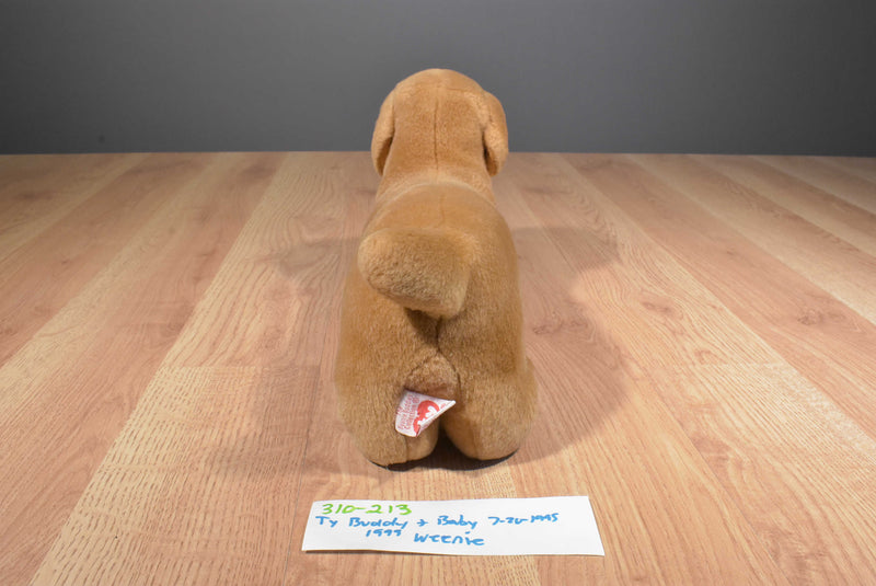 Ty Beanie Buddy 1999 and Baby 1995 Weenie Dachshund Beanbag Plushes