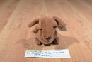 Ty Beanie Buddy 1999 and Baby 1995 Weenie Dachshund Beanbag Plushes