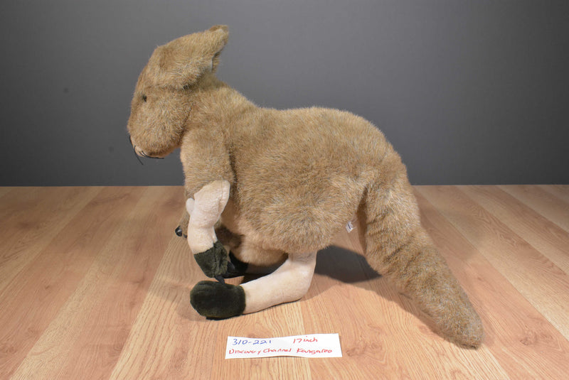 Discovery Channel Mamas and Babies Grey Kangaroo and Joey 2000 Plush