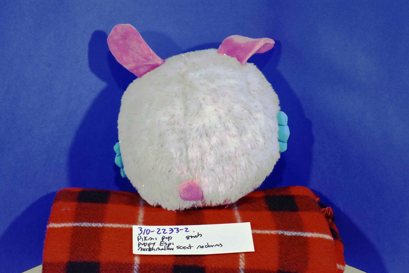 Pikmi Pop Espi White Pink Blue Puppy With Sparkles Plush