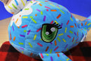 Peek-A-Boo Toys Blue Narwhal Plush With Ice Cream Cone Tusk and Sprinkles