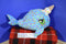 Peek-A-Boo Toys Blue Narwhal Plush With Ice Cream Cone Tusk and Sprinkles