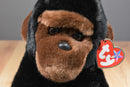 Ty Beanie Buddy 1999 and Baby 1996 Congo Gorilla Beanbag Plushes