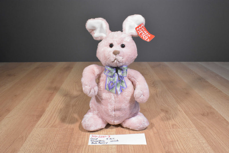 Gund Smoothie the Pink Bunny Rabbit Beanbag Plush