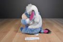Disney Store Eeyore Plush In White Sweater with Blue Snowflake