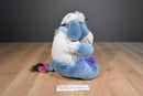 Disney Store Eeyore Plush In White Sweater with Blue Snowflake