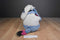 Disney Store Eeyore Plush In White Sweater with Blue Snowflake