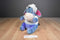 Disney Store Eeyore Plush In White Sweater with Blue Snowflake