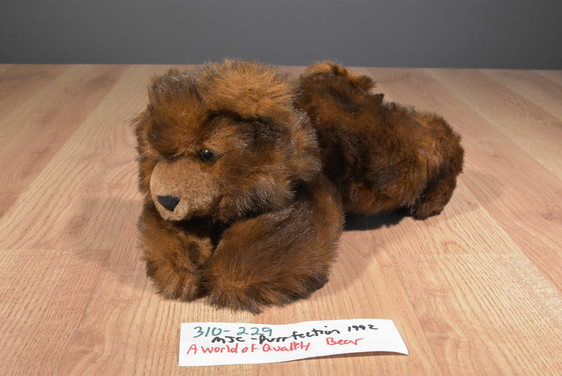 MJC Purr-fection Brown Grizzly Bear 1992 Plush