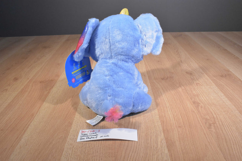 Sugar Loaf Unicornimals Blue Elephant Plush