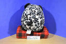 Fab NY Black and White Leopard Print Plush Piggy Bank