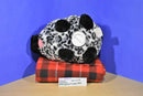Fab NY Black and White Leopard Print Plush Piggy Bank