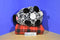 Fab NY Black and White Leopard Print Plush Piggy Bank