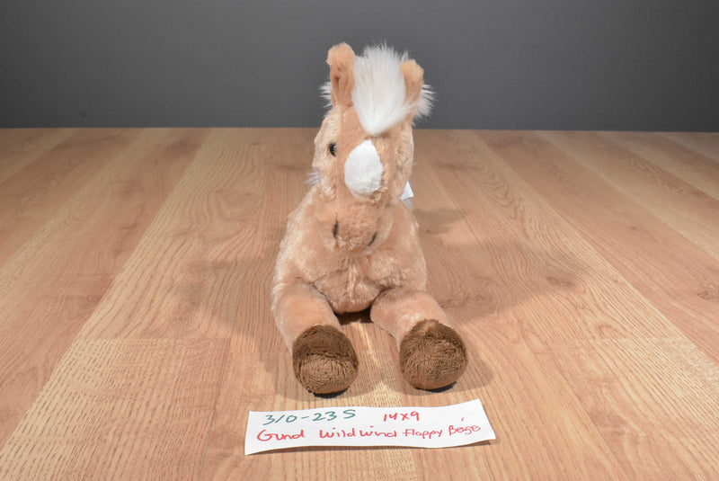 Gund Wildwind Floppy Beige Horse Beanbag Plush