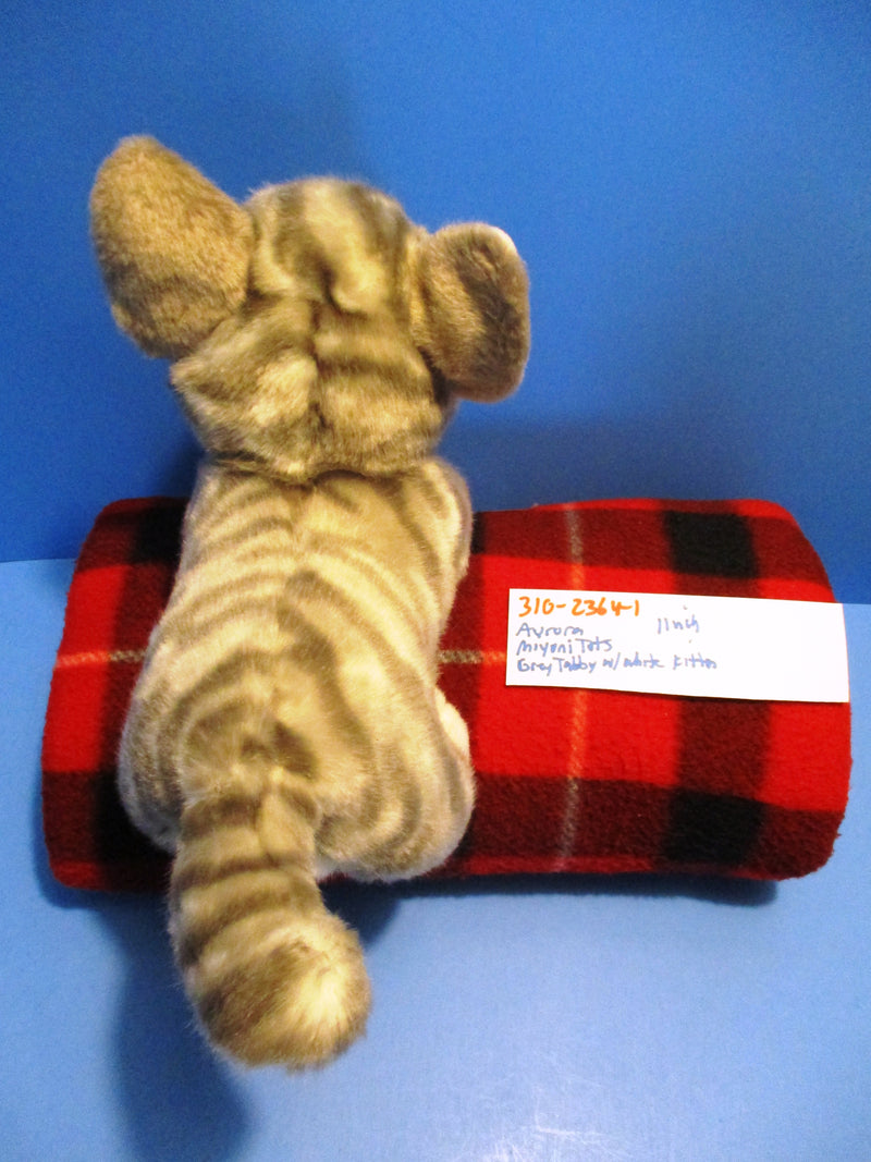 Aurora Miyoni Tots Grey White Tabby Kitten Cat Plush