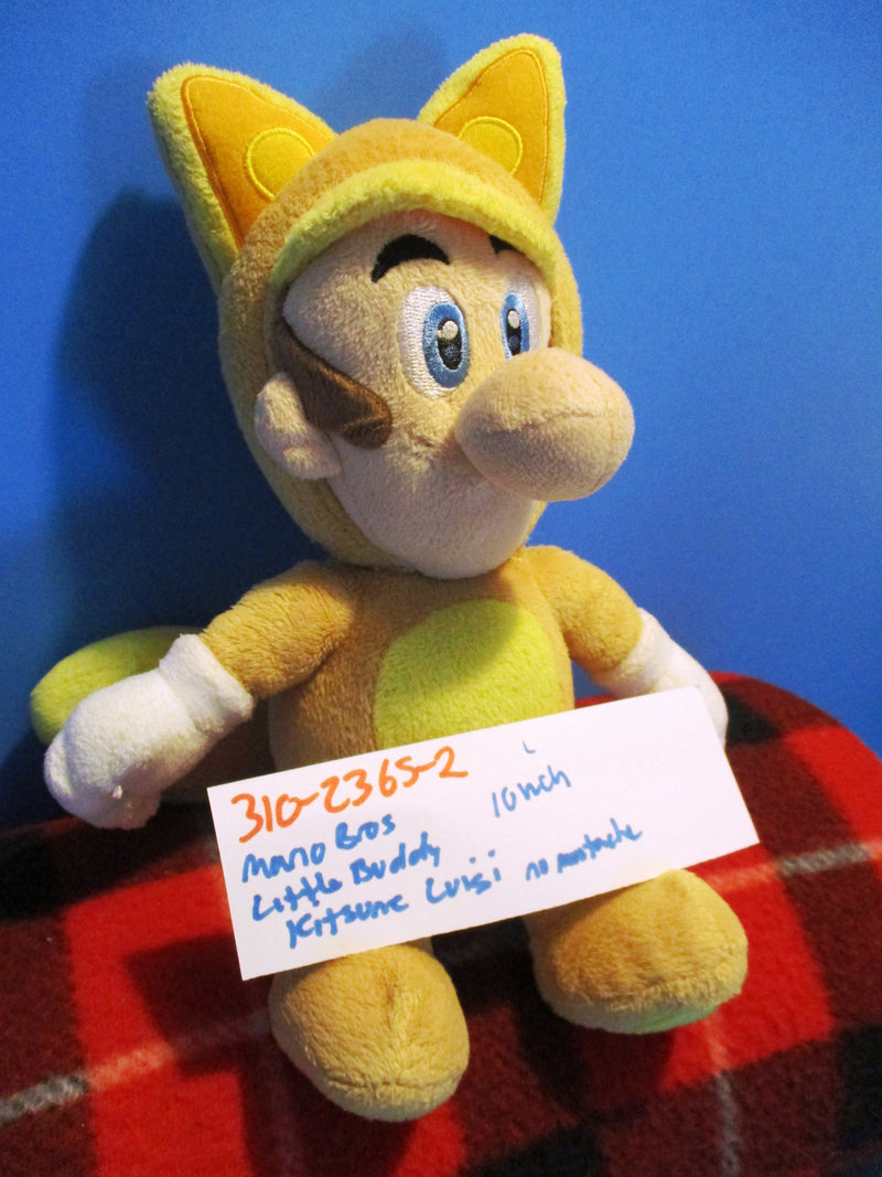 Little Buddy Super Mario Luigi Kitsune Beanbag Plush Hurricane Jack Surplus
