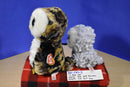 Ty Beanie Boos Owliver 2014 and Owlette 2017 Owls Beanbag Plush