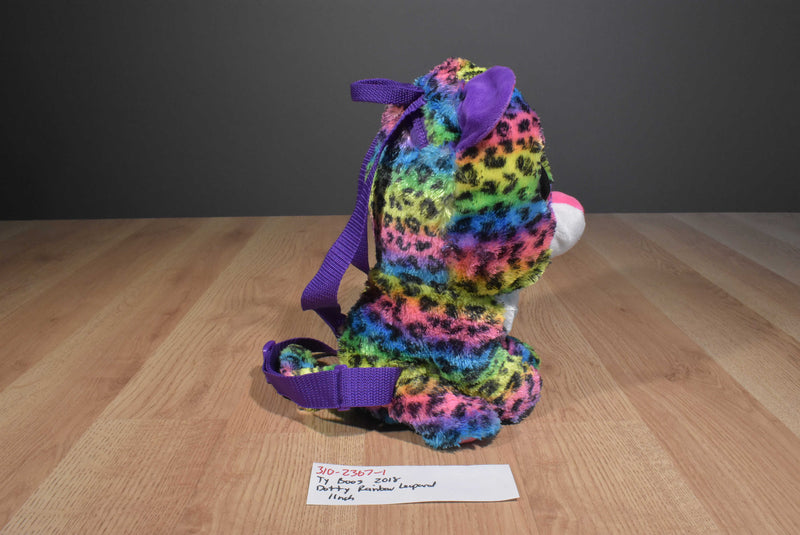 Ty Boos Dotty the Rainbow Leopard 2018 Beanbag Plush Backpack