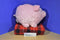 Fab NY Pink Pig Plush Piggy Bank