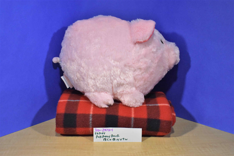 Fab NY Pink Pig Plush Piggy Bank