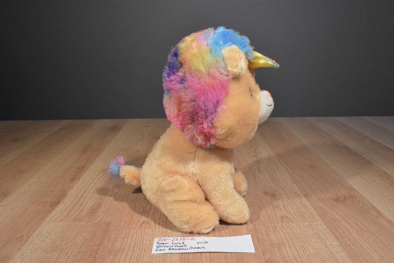 Sugar Loaf 2017 Unicornimals Lion Plush With Rainbow Mane and Horn
