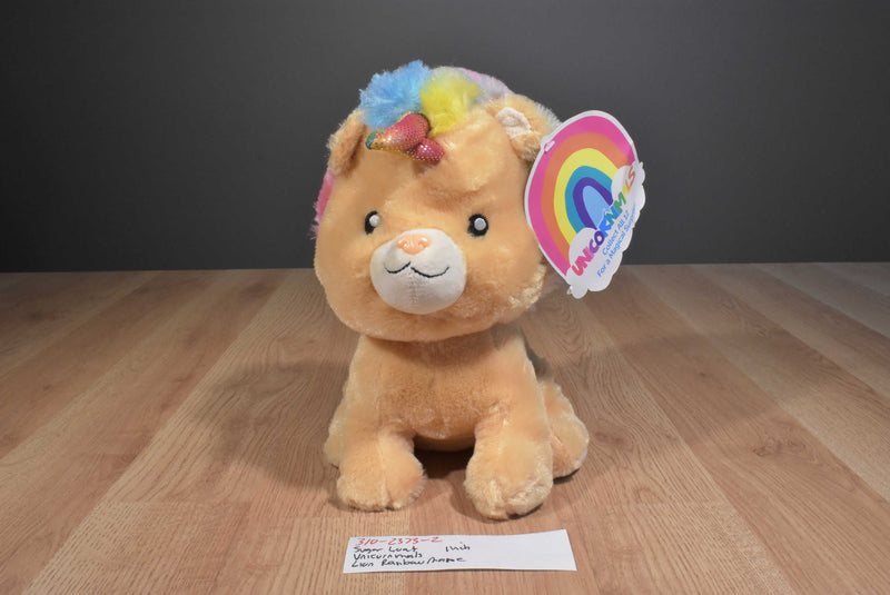 Sugar Loaf 2017 Unicornimals Lion Plush With Rainbow Mane and Horn