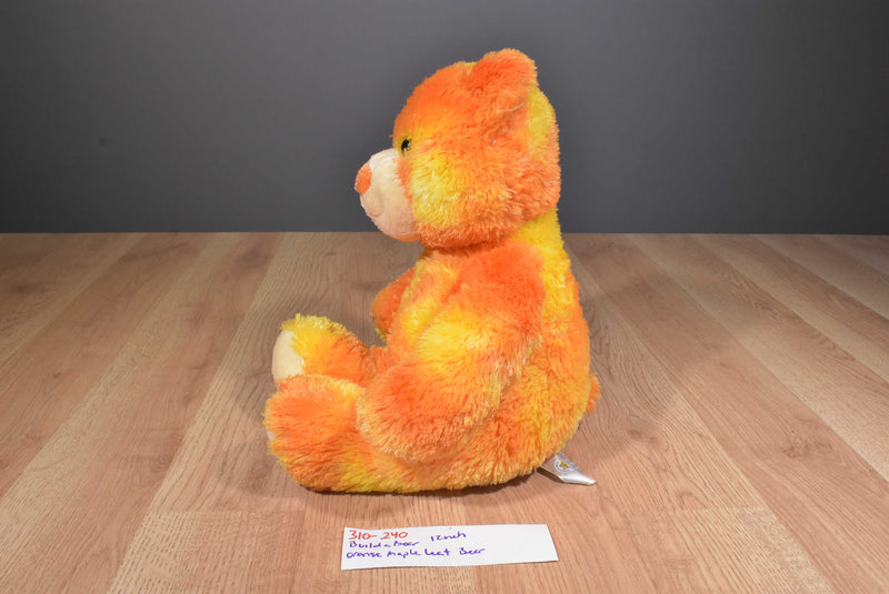 Build-A-Bear Autumn Orange Teddy Bear Maple Leaf 2007 Plush