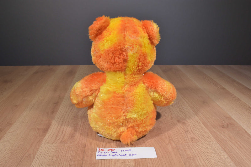 Build-A-Bear Autumn Orange Teddy Bear Maple Leaf 2007 Plush