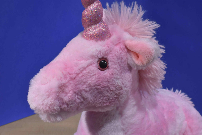 GirlZone Floppy Pink Unicorn Plush