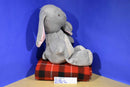 Kellytoy Baby Grey and Beige Bunny Rabbit Rattle Plush