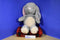 Kellytoy Baby Grey and Beige Bunny Rabbit Rattle Plush