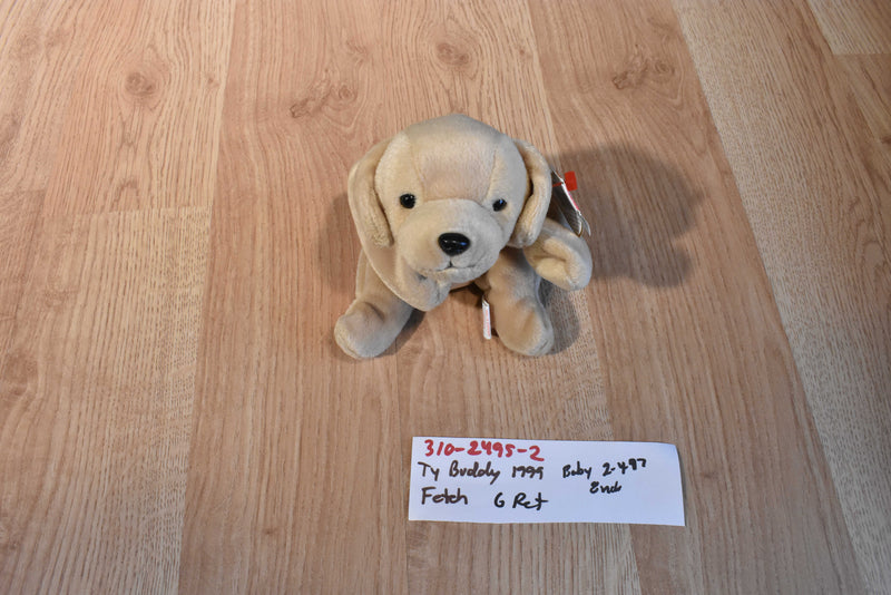 Ty Beanie Buddies and Babies Fetch Golden Retriever 1999/1997 Beanbag Plush