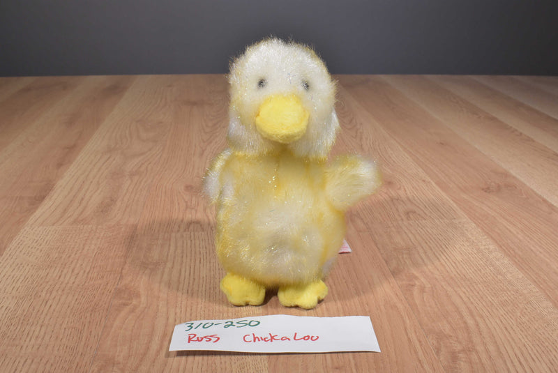 Russ Chick A Loo Yellow Duck Beanbag Plush