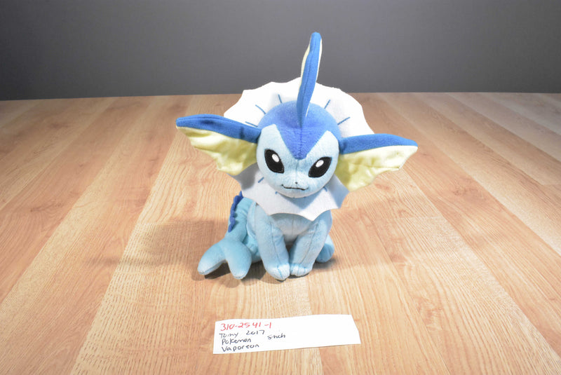 Tomy Pokemon 2017 Blue and Yellow Vaporeon Plush