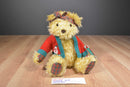 Hallmark Tan Christmas Merrily Bear Plush