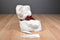 Russ Tic-Toc White Mouse with Red Bow Beanbag Plush