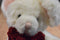 Russ Tic-Toc White Mouse with Red Bow Beanbag Plush