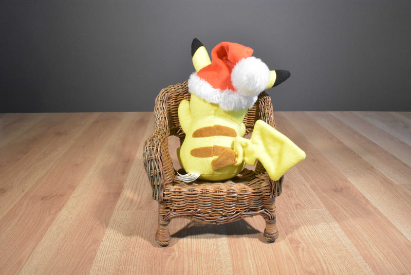 Tomy 2017 Winking Pikachu Plush With Christmas Santa Hat