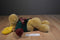 Yang Jee Tan Moose in Green Sweater and Red Scarf Beanbag Plush