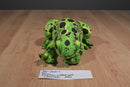 Rinco Green and Black Leopard Frog With Red Eyes Plush