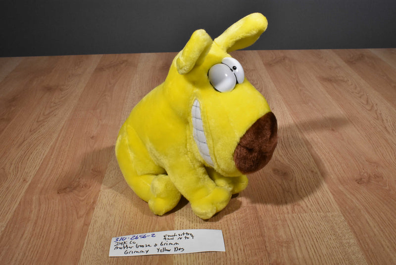 24K Co Yellow Dog Grimmy 1989 Plush