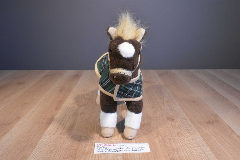 Hugfun 2 Plush Horses with Blankets