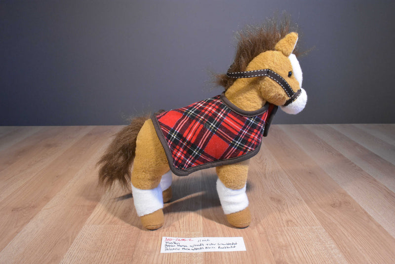 Hugfun 2 Plush Horses with Blankets